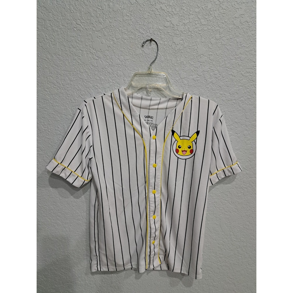 NWOT Boys SZ XL Pokémon Pikachu Baseball Jersey Shirt